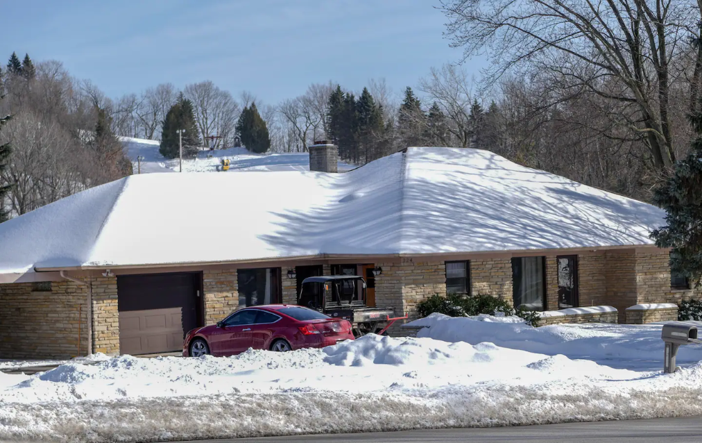 exterior image of front of house during winter
