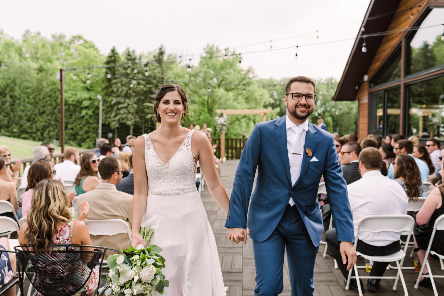 Wedding Couple on the Deck