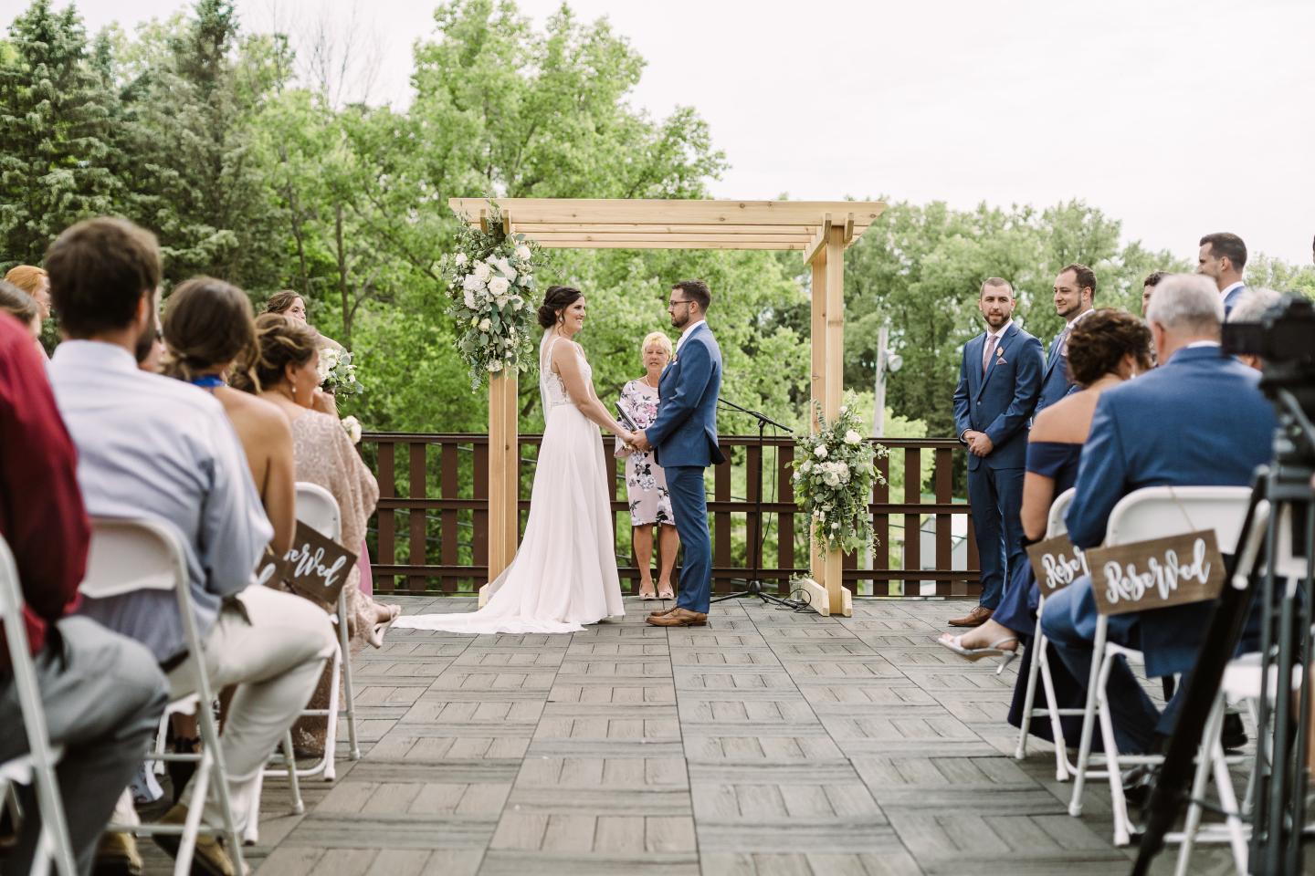 Wedding Ceremony on the Deck
