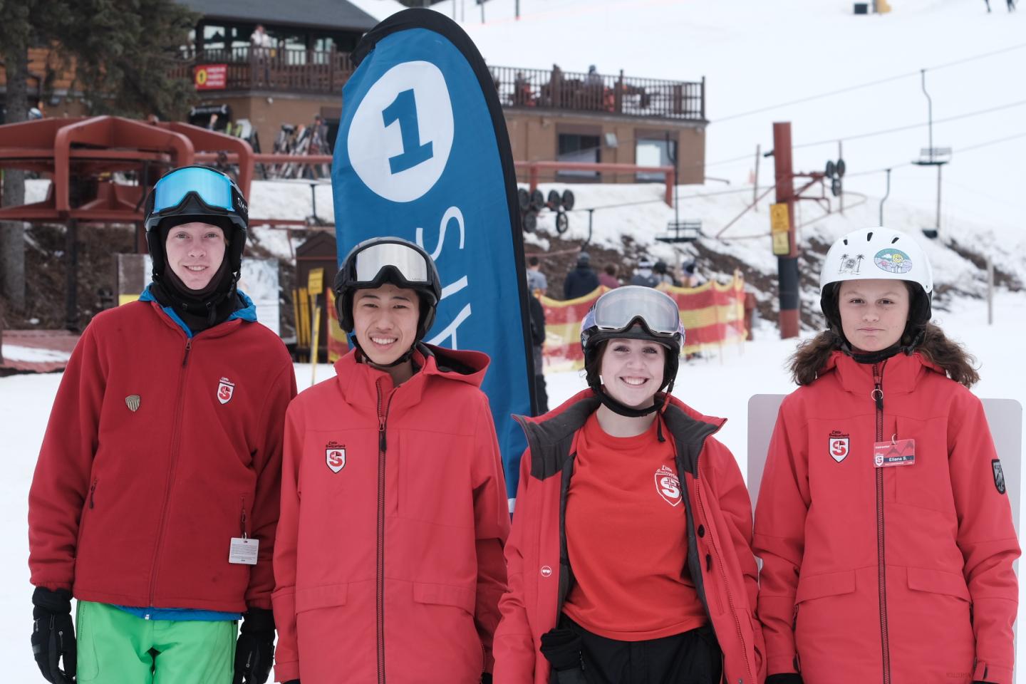 ski instructors at ski hill