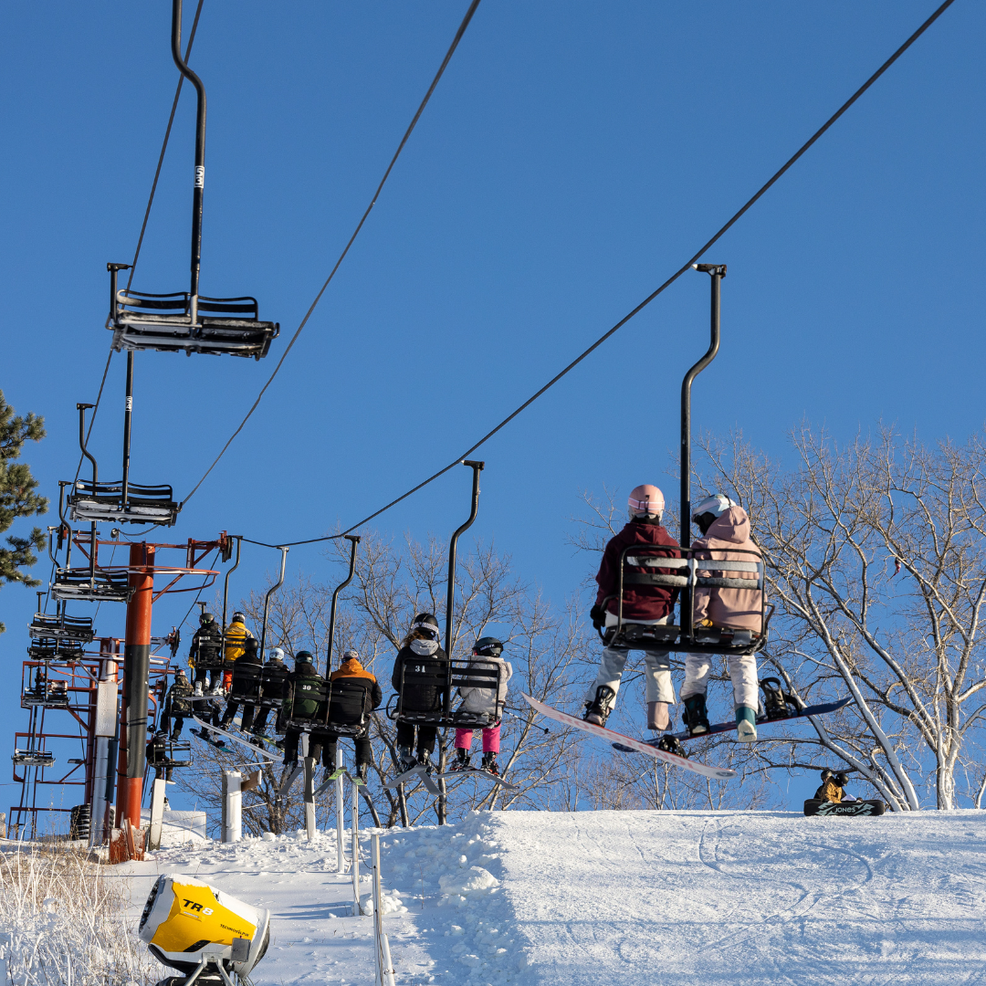 view of the chairlift