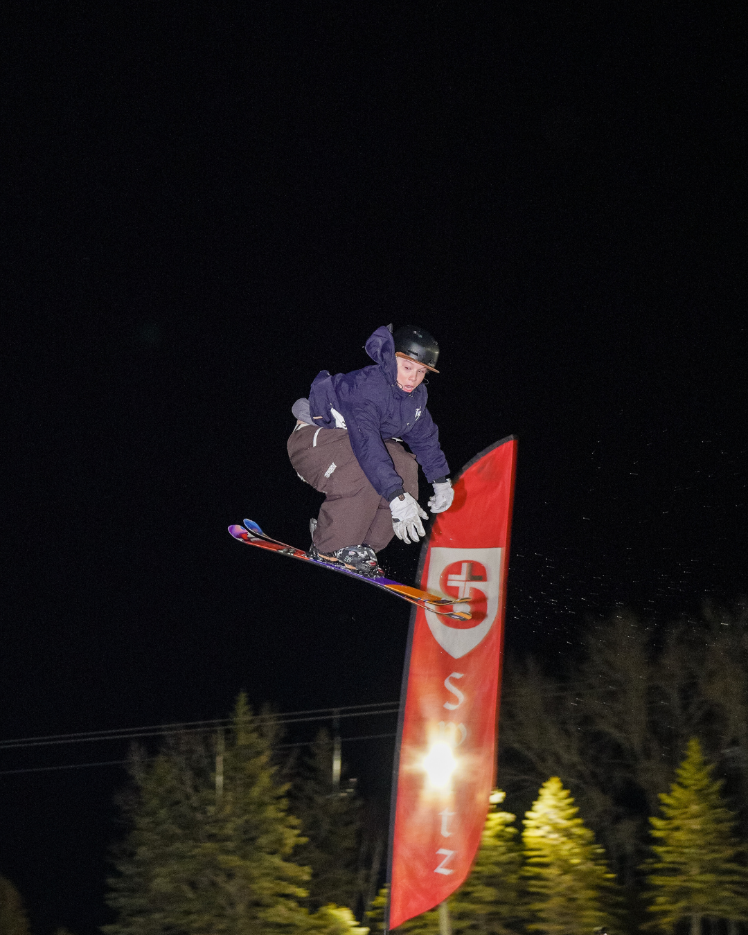 skier in air off jump