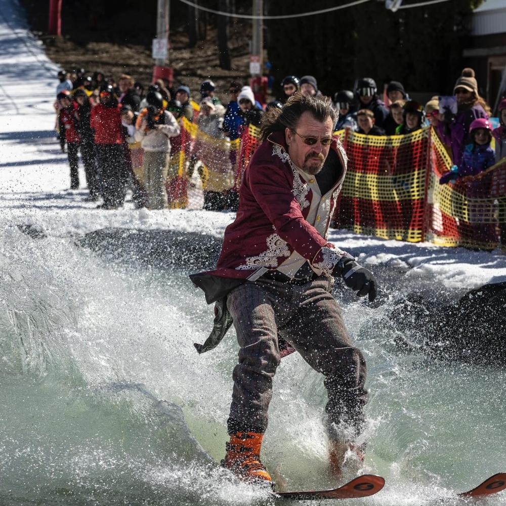 pond skimming at Little Switzerland